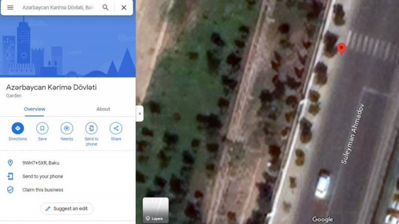  Azərbaycanda “Kərimə dövləti” qurmaq istəyənlər bu planlarını “google map”ə yerləşdirdi  