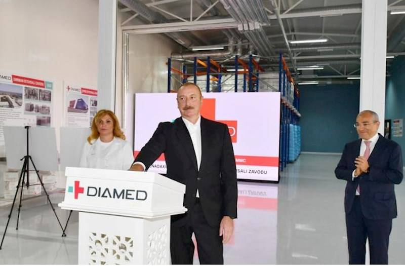  Prezident “Diamed” dərman istehsalı zavodunun açılışında - FOTOLAR 