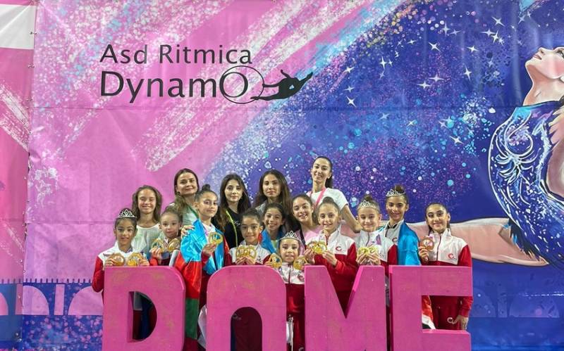  Azərbaycan gimnastları İtaliyada qızıl medallar qazanıblar - FOTO 