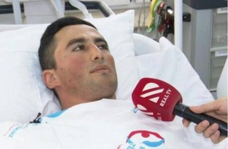  Laçında yaralanan hərbçi danışdı - VİDEO 