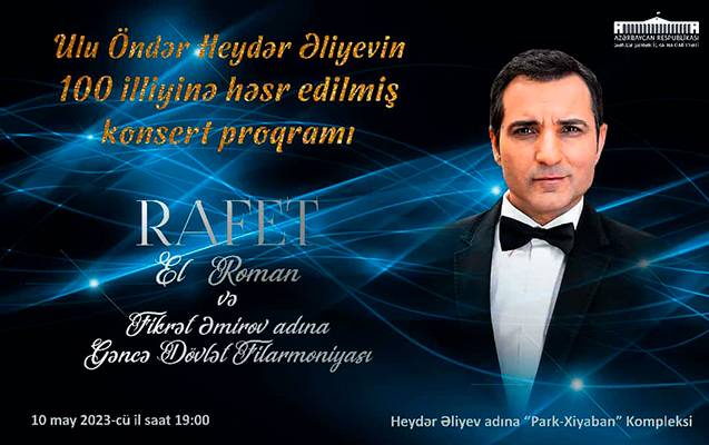  Rafet El Roman Gəncədə konsert verəcək 