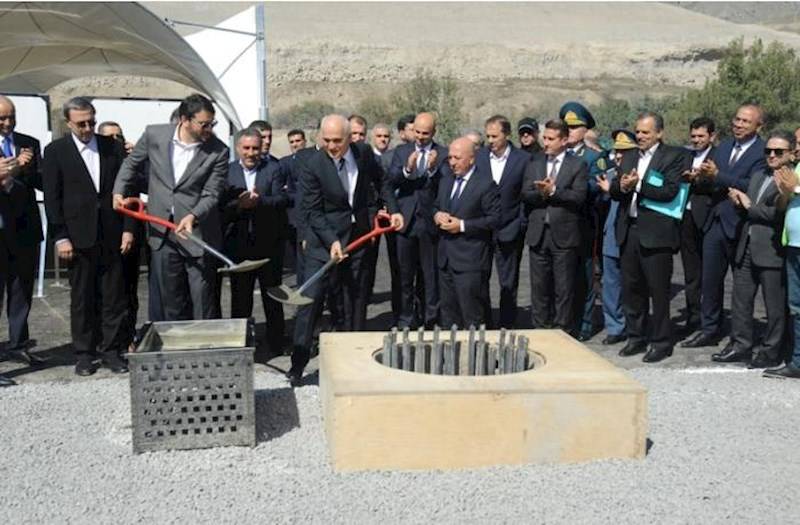  Azərbaycanla İran arasında körpünün təməli qoyuldu - FOTO 