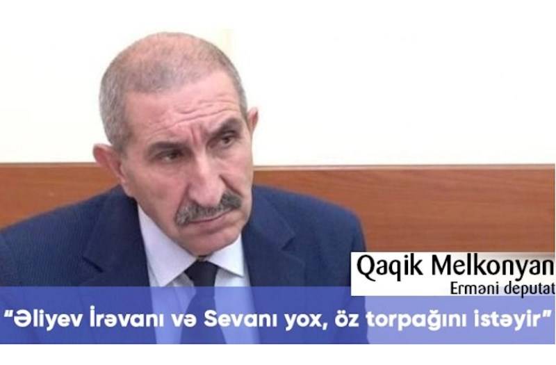  Əliyev İrəvanı və Sevanı yox, öz torpağını istəyir - Erməni deputat 