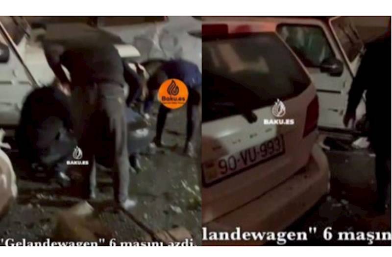  Bakıda “Galendewagen” 6 maşını əzdi - VİDEO 