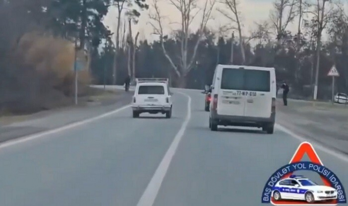  Göyçayda avtoxuliqanlıq edən şəxs saxlanıldı - Video  