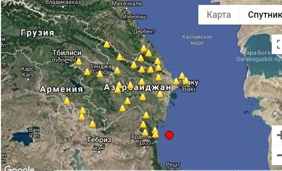  Xəzərdə yenə zəlzələ oldu  