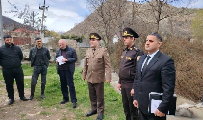  Yaz-yay fəsillərində sel təhlükəsi: FHN tədbirlər keçirdi - Foto  