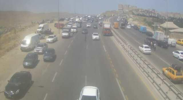  Aeroport şosesində qorxunc qəzanın - Anbaan videosu  