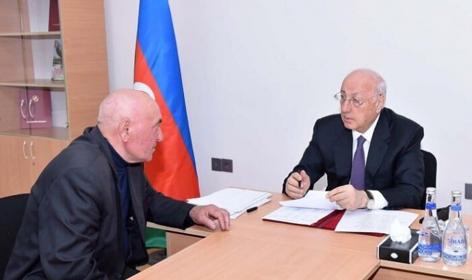  Zakir Fərəcov sakinləri qəbul etdi - Foto  