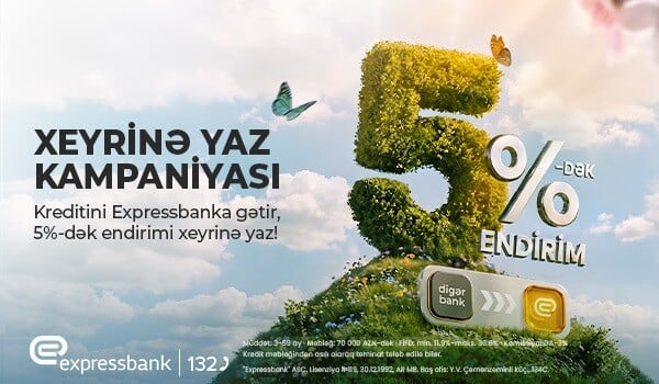  İllik 5%-dək endirim – Sənin xeyirinə  