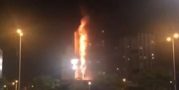  Yasamalda binada yanğın: mənzil sahibi öldü - Video  