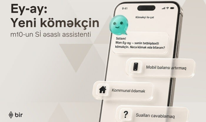  Azərbaycanda ilk süni intellekt əsaslı elektron pulqabı asistenti...  
