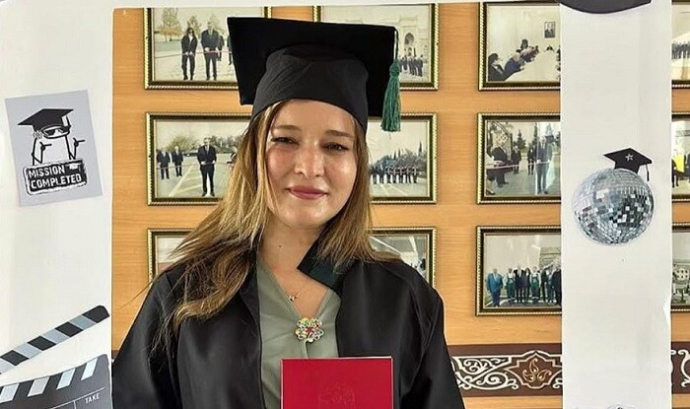  Şəhid anası tələbə adını qazandı - Foto  