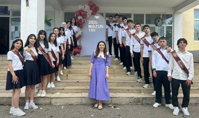  5 sinifin bütün şagirdləri ali məktəbə qəbul olundu - Foto  
