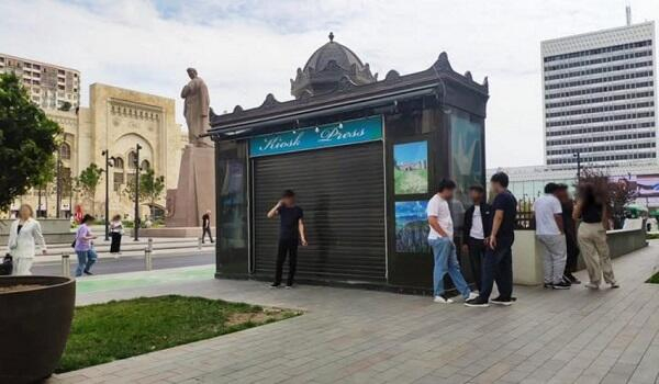  Bakıda yolların kənarındakı köşklər yığışdırılır? - Video  