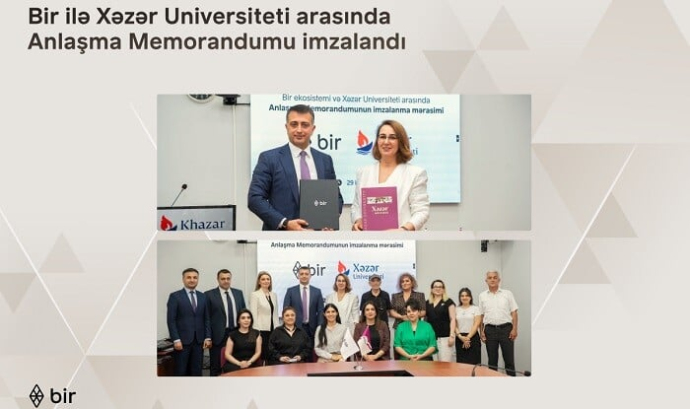  Bir və Xəzər Universiteti memorandum imzaladı  