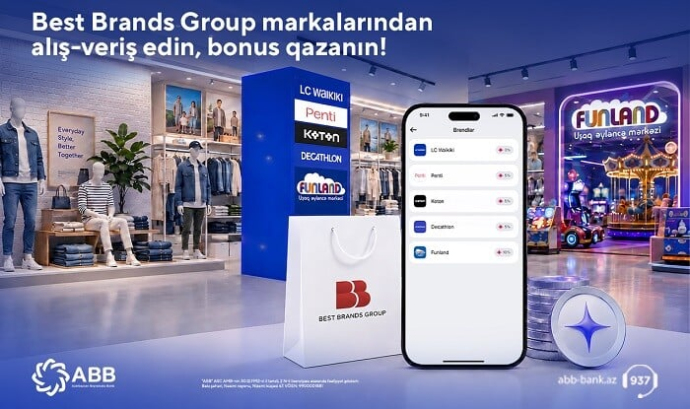 Bu brendləri birləşdirən loyallıq sistemi indi ABB mobile-da  
