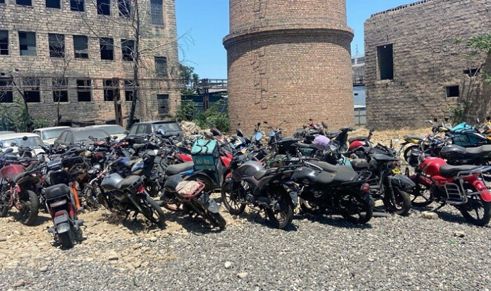 Qaydaları pozan 79 motosiklet və moped duracağa yerləşdirildi  
