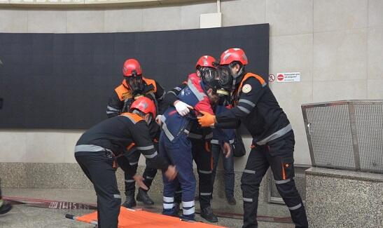  FHN Bakı Metropolitenində təlim keçirdi - Video  