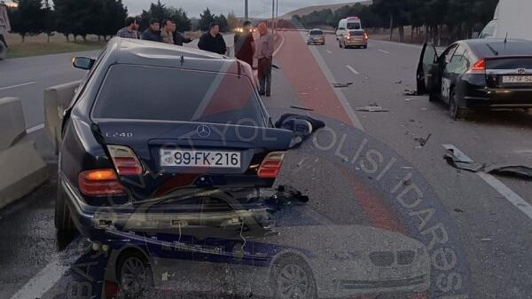  Ağcabədidə ağır qəza: 1 ölü, 1 yaralı - Foto  