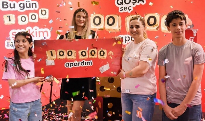  “Kontakt”dan qazan dəsti aldı, 100 000 manat qazandı  