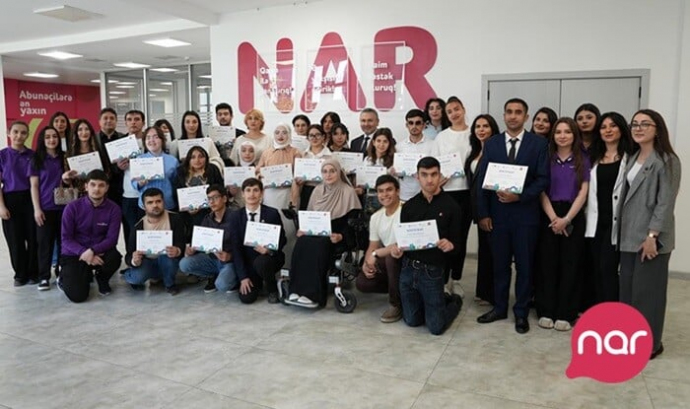  “Nar” inklüziv təcrübə proqramı iştirakçılarını təltif etdi  
