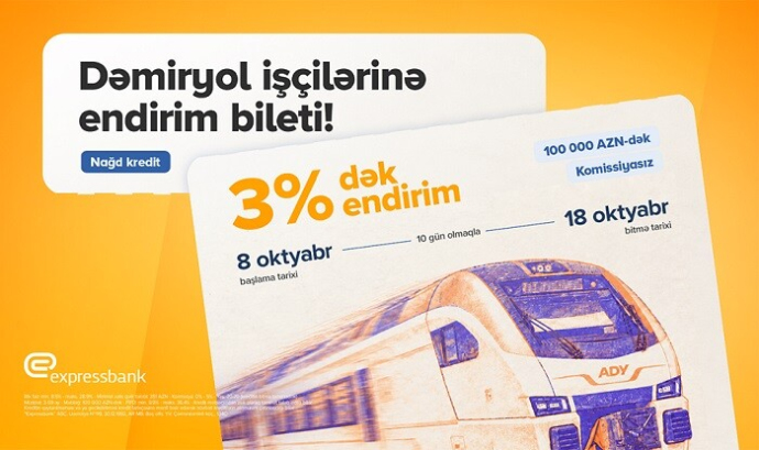  Dəmiryol işçilərinə 100 000 AZN-dək kredit  