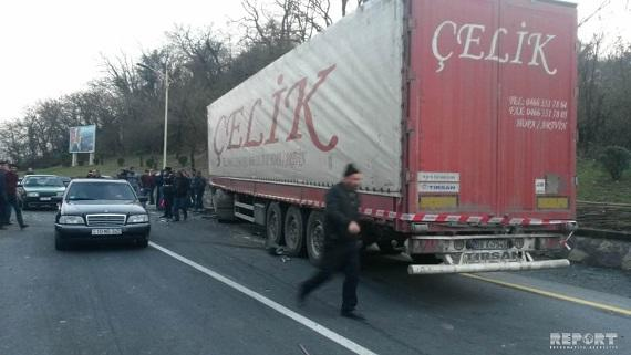  Zaqatalada rus sürücü TIR-la qadının üstündən keçdi  