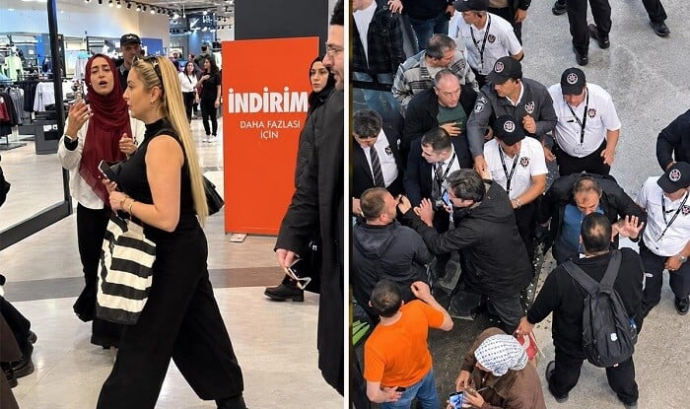  İstanbulda hicablılar yəhudini linç etdi - Video  