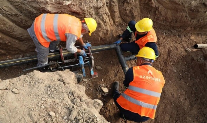  Xocavəndin iki kəndində qazlaşdırma işləri həyata keçirilir  