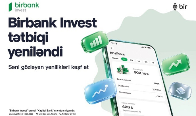  Birbank Invest yeni 2.5.0 versiyasını təqdim etdi  