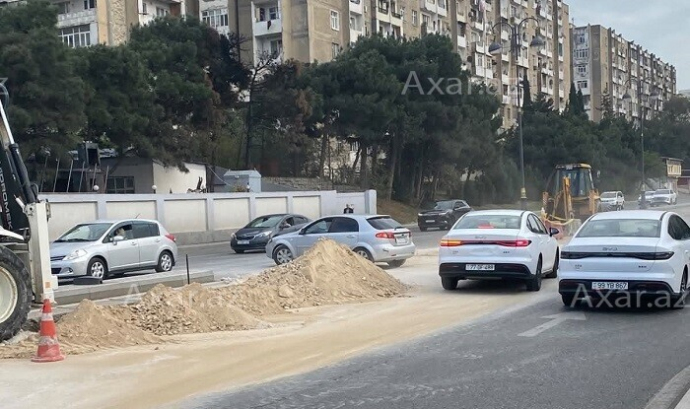  Bakıda 1.25 km boru “67 iş günü”nə çəkilir - Foto  
