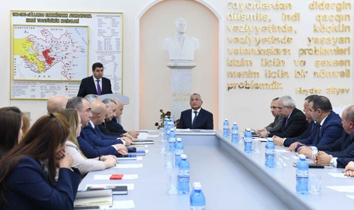 YAP-ın VIII Qurultayından irəli gələn vəzifələrə dair müşavirə...  