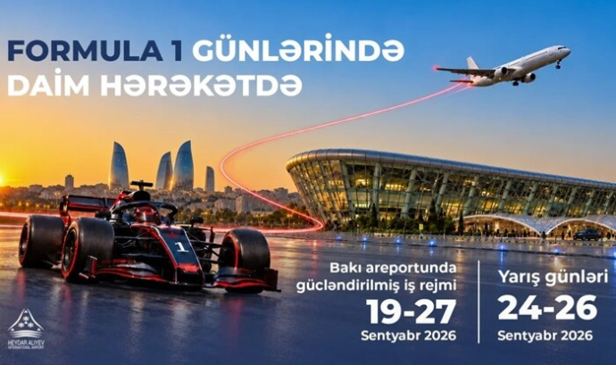  Formula-1: Bakı Aeroportu gücləndirilmiş rejimə keçir  