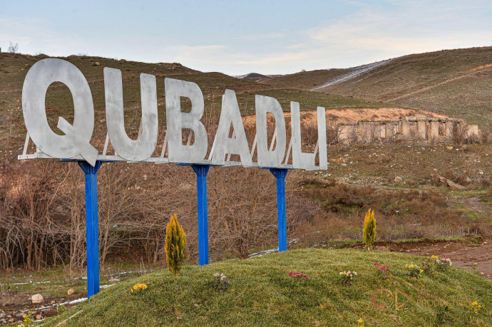  Qubadlıda 1-ci yaşayış kompleksinin inşasına başlanıldı - Foto  