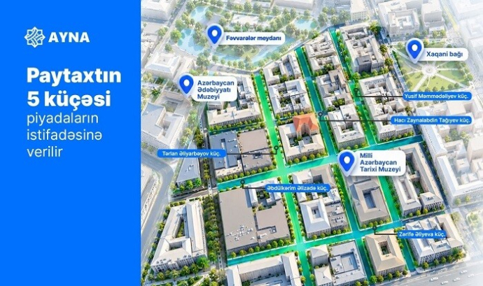  Bu küçələrə maşınlarla daxil ola bilməyəcəksiniz  