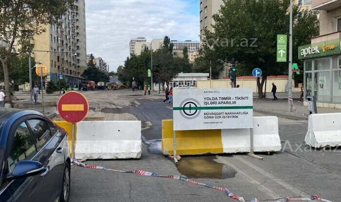  Bu əraziyə giriş qadağandır - Təmir davam edir  